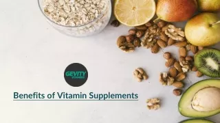 Benefits of Vitamin Supplements