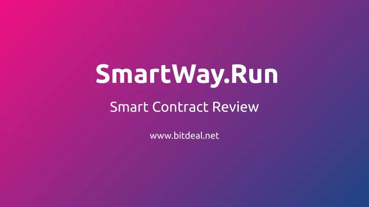 smartway run