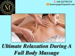 How to Offer a Full Body Massage in pattaya