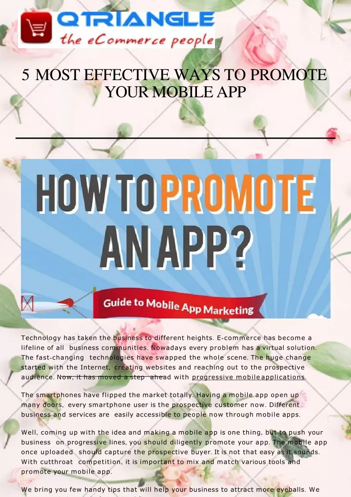 5 most effective ways to promote your mobile app