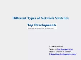 Different Types of Network Switches