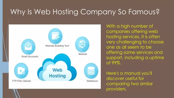 why is web hosting company so famous