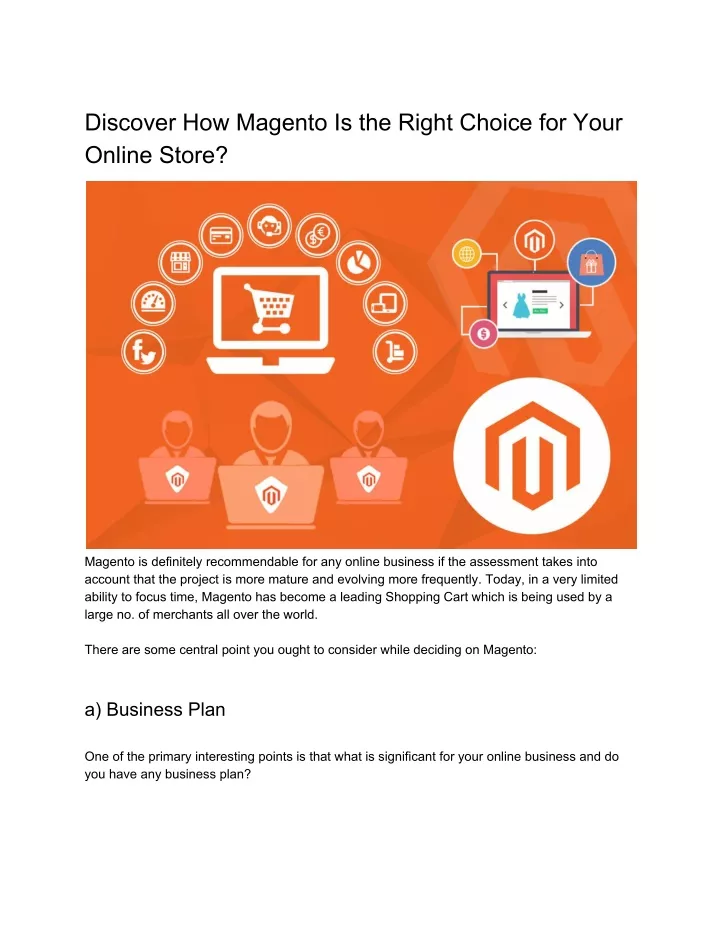 discover how magento is the right choice for your