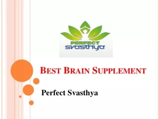 best brain supplement