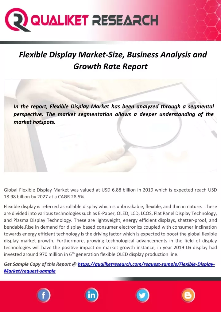 flexible display market size business analysis