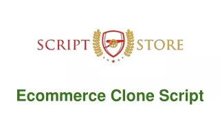ecommerce clone script