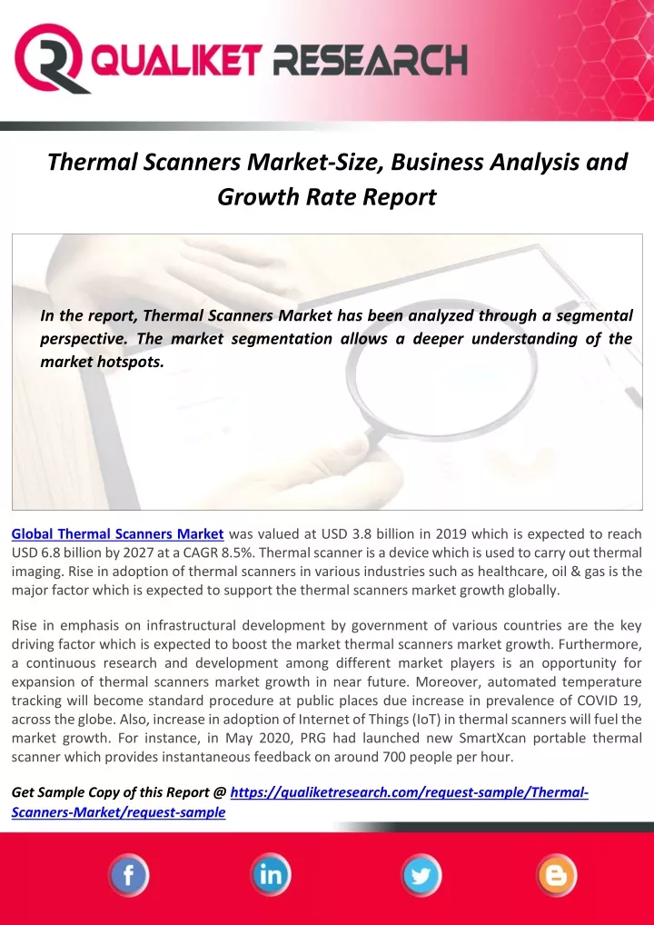 thermal scanners market size business analysis