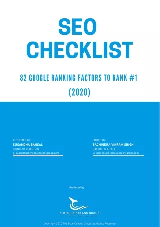 Ultimate 103 SEO Factors to Rank your Site on Google Search Engine