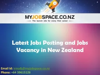 Looking for Jobs in New Zealand