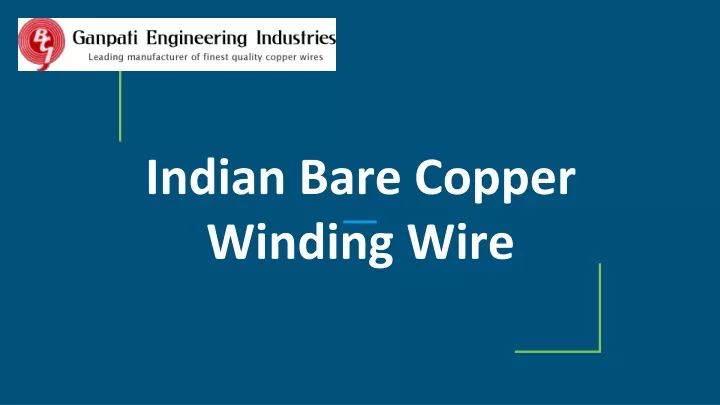 indian bare copper winding wire