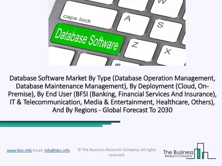 database software market by type database