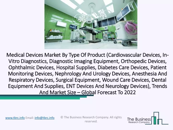 medical devices market by type of product