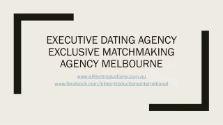 Executive Dating Agency | Exclusive Matchmaking Agency Melbourne