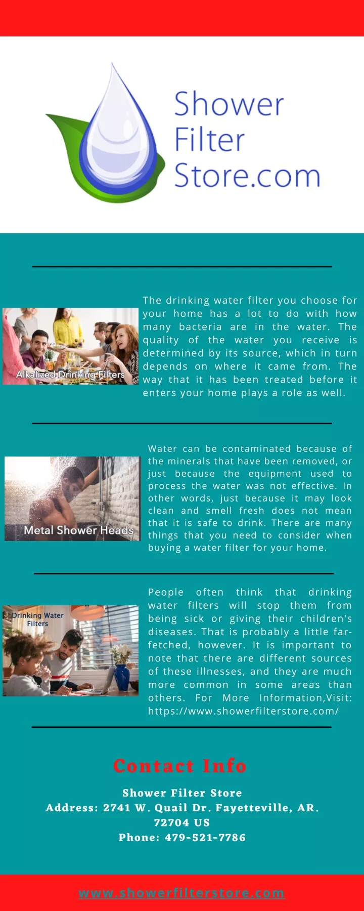 the drinking water filter you choose for your