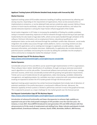 applicant tracking system ats market detailed