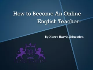 How to become an Online English Teacher