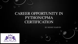 Career opportunity in python certification