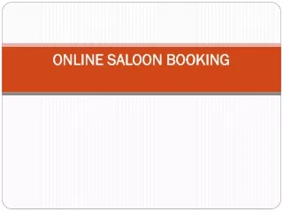 online saloon booking