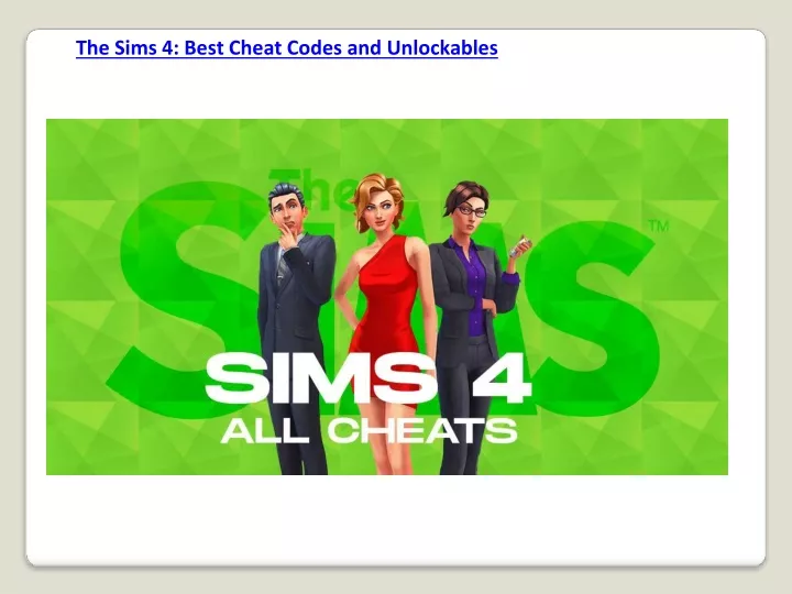 the sims 4 best cheat codes and unlockables