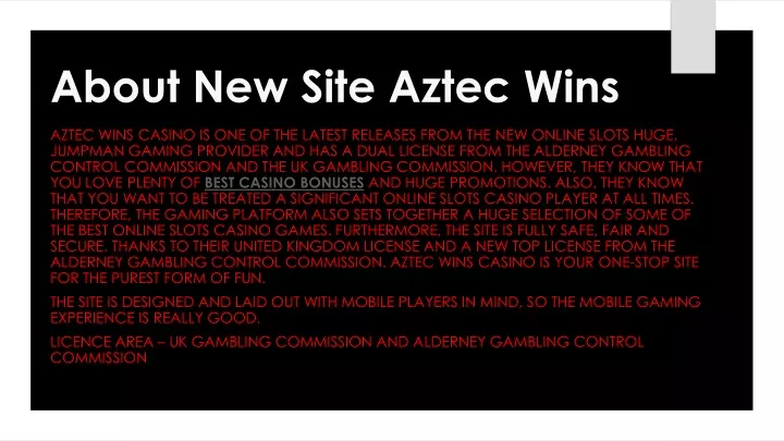 about new site aztec wins