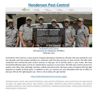 henderson pest control
