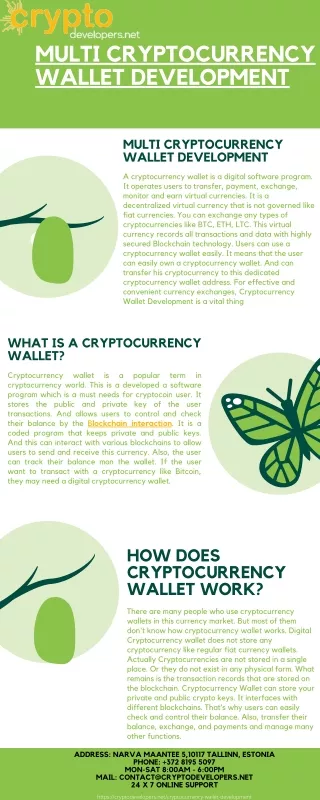 multi cryptocurrency wallet development