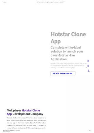 Hotstar clone app script