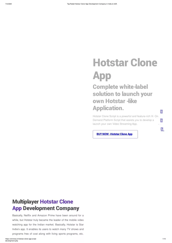 hotstar clone app