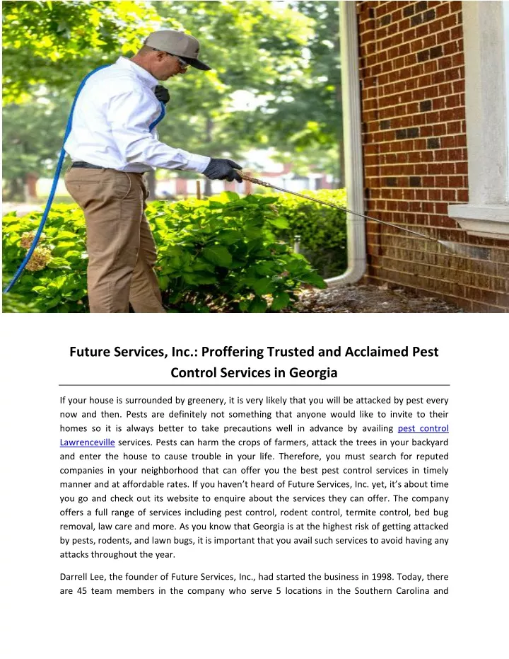 future services inc proffering trusted
