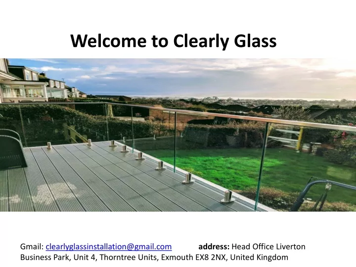 welcome to clearly glass