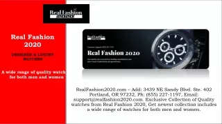 real fashion 2020