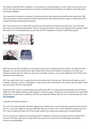 the neatest thing about bt21 backpack