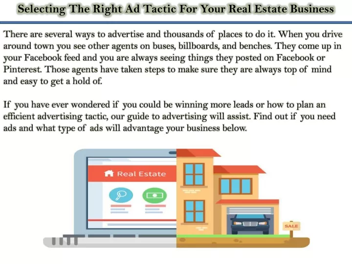 selecting the right ad tactic for your real