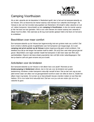 camping voorthuizen