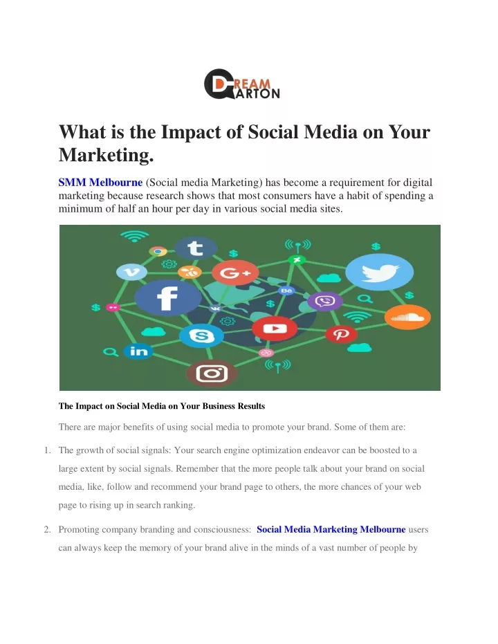 what is the impact of social media on your