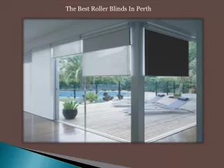 The Best Roller Blinds In Perth