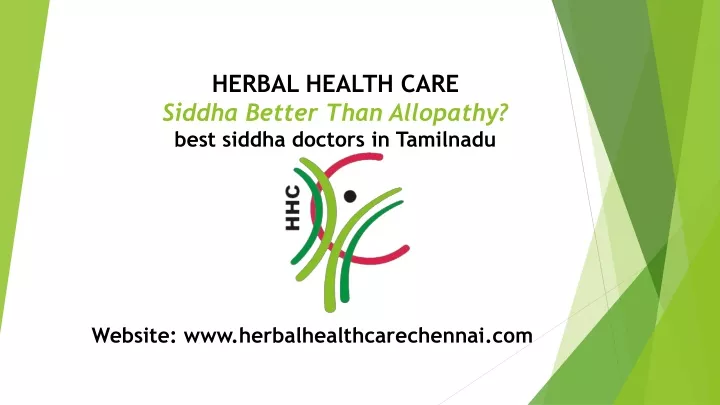 herbal health care siddha better than allopathy