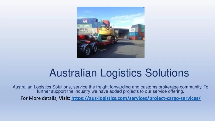 australian logistics solutions