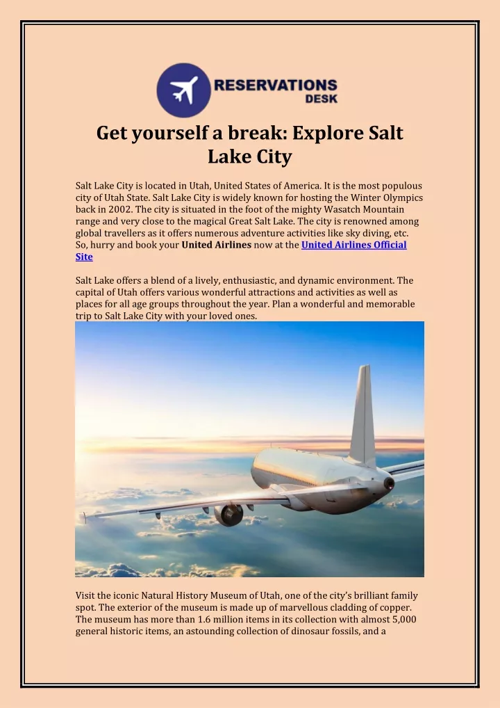 get yourself a break explore salt lake city