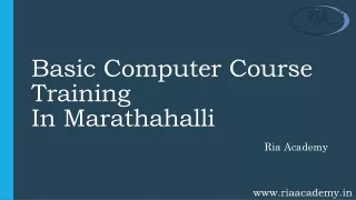 basic computer course training in marathahalli
