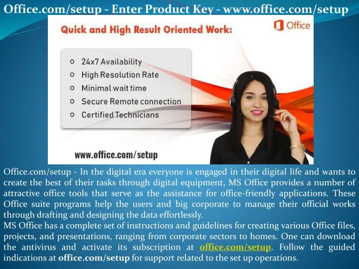 office com setup enter product key www office