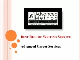 Looking Resume Writing | Advanced Career Services