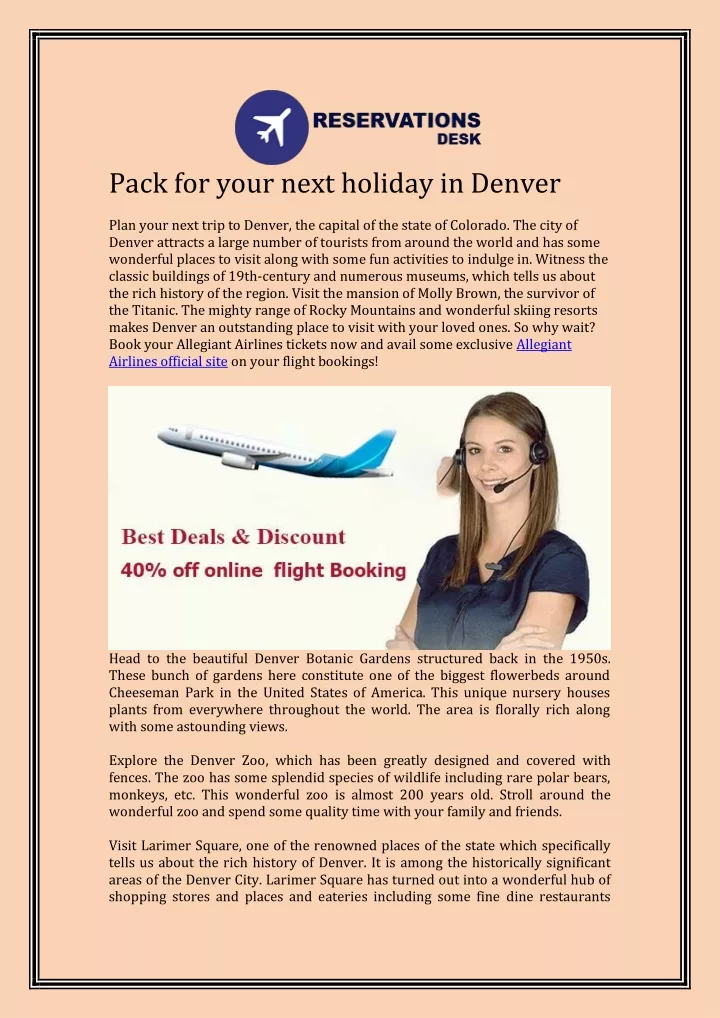 pack for your next holiday in denver plan your