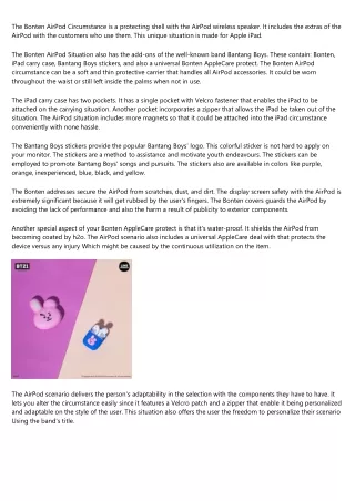 the bonten airpod circumstance is a protecting