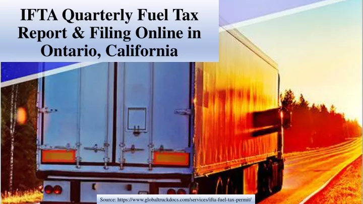 ifta quarterly fuel tax report filing online in ontario california