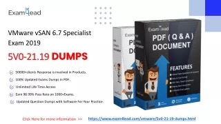 Prepare VMware 5V0-21.19 Final Exam With Dumps - Exam4Lead.com