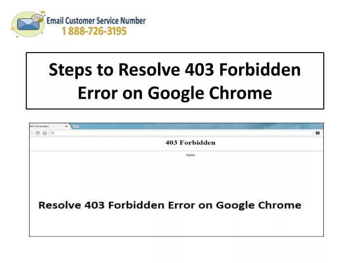 steps to resolve 403 forbidden error on google chrome