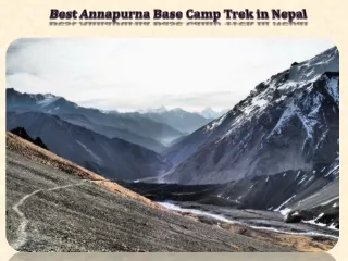 Best Annapurna Base Camp Trek in Nepal