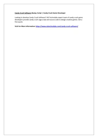 candy crush software amp script candy crush game