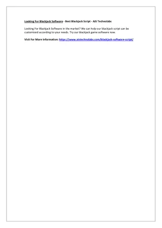 looking for blackjack software best blackjack